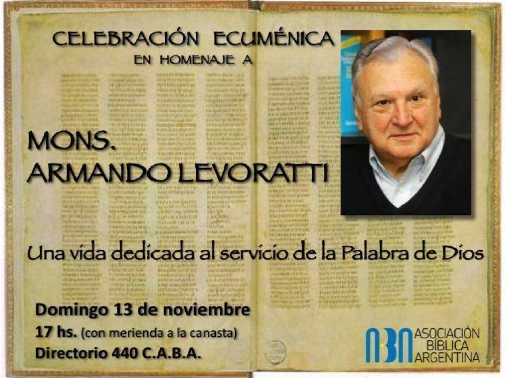 Celebración ecuménica – interreligiosa en homenaje a Mons. Armando Levoratti