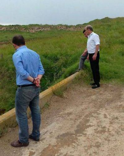 El diputado Zurro y el intendente de Pehuaj� estuvieron en Carlos Tejedor, preocupados por las inundaciones