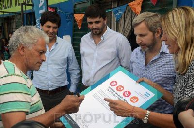 El Ministro del Interior recorri� el barrio El Progreso
