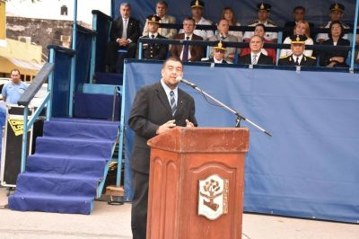 Insfr�n encabez� acto conmemorativo del 56�aniversario de la Polic�a provincial