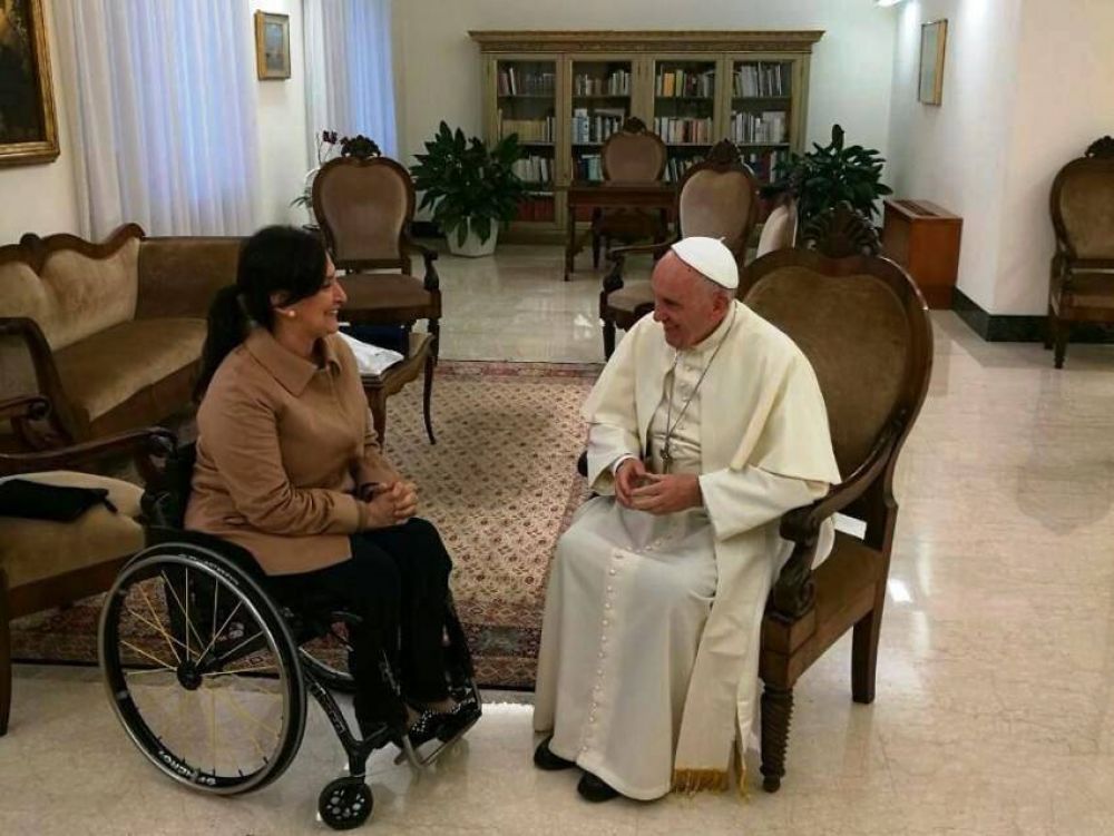 El Papa recibi� en audiencia privada a la vicepresidenta Gabriela Michetti