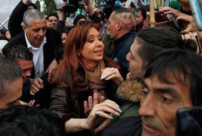 Cristina declar� en el Juzgado de R�o Gallegos en medio de forcejeos y golpes