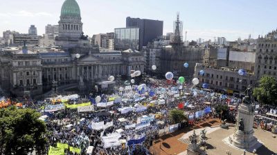Advertencia en la marcha contra el Gobierno: 