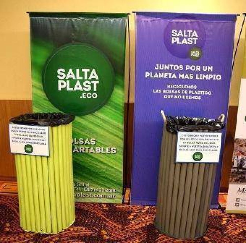 Salta Plast instala cestos realizados con material plstico 100% reciclado