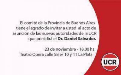 Salvador asume como Presidente la UCR bonaerense