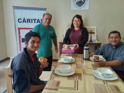 El hogar de C�ritas ya recibi� a su primer �Cristo�, Rafa