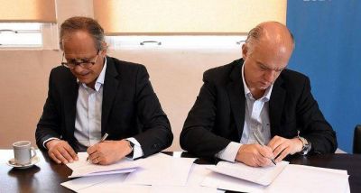 GRINDETTI FIRM� UN CONVENIO MARCO DE ASISTENCIA Y COOPERACI�N CON EL MINISTERIO DE JUSTICIA DE LA NACI�N