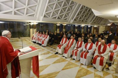 El Papa en Sta. Marta: �Si somos fieles a Dios no tendremos miedo al juicio final�