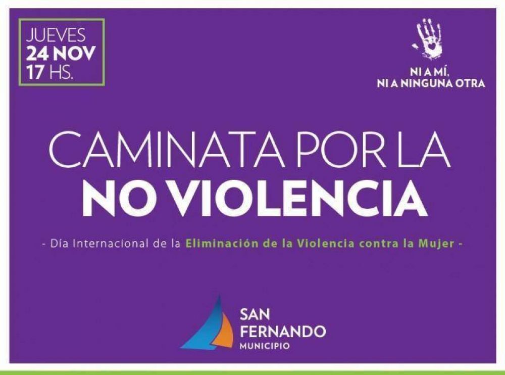 San Fernando caminar por la No Violencia