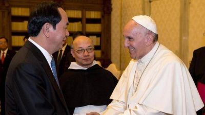 El Papa recibió al nuevo presidente de Vietnam