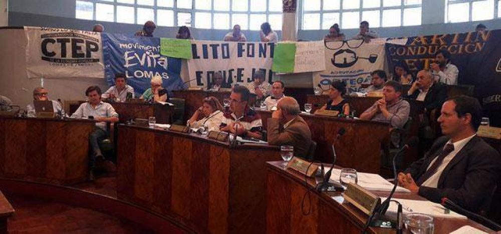 El Concejo de Lomas de Zamora aprob el Presupuesto 2017