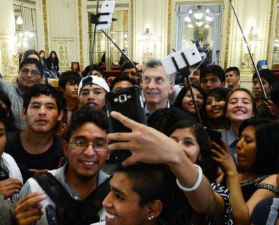Macri recibi� a estudiantes juje�os en la 