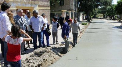 El Intendente Infante visit� obras que se ejecutan en el barrio Juan XXIII