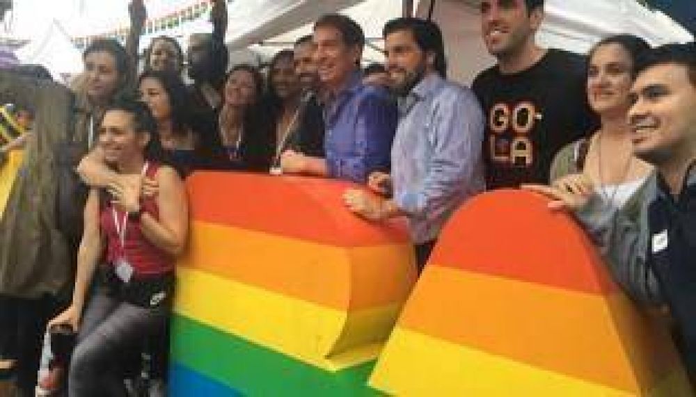 Santilli, en la Marcha del Orgullo LGBTIQ