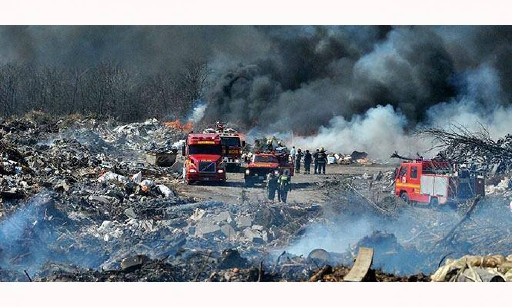 Incendio en el basural de La Montonera: encuentran desechos industriales