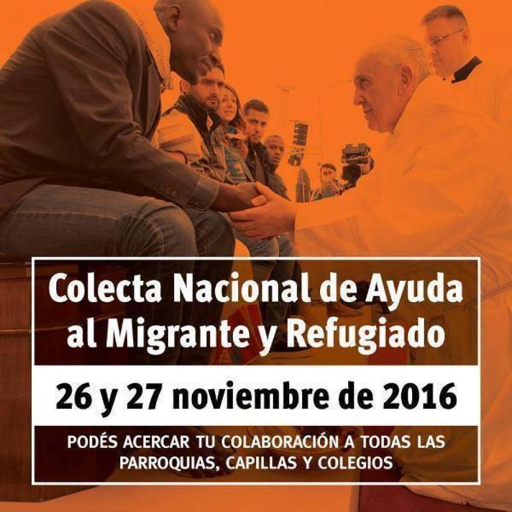 Este domingo, la Argentina colabora con los migrantes y refugiados