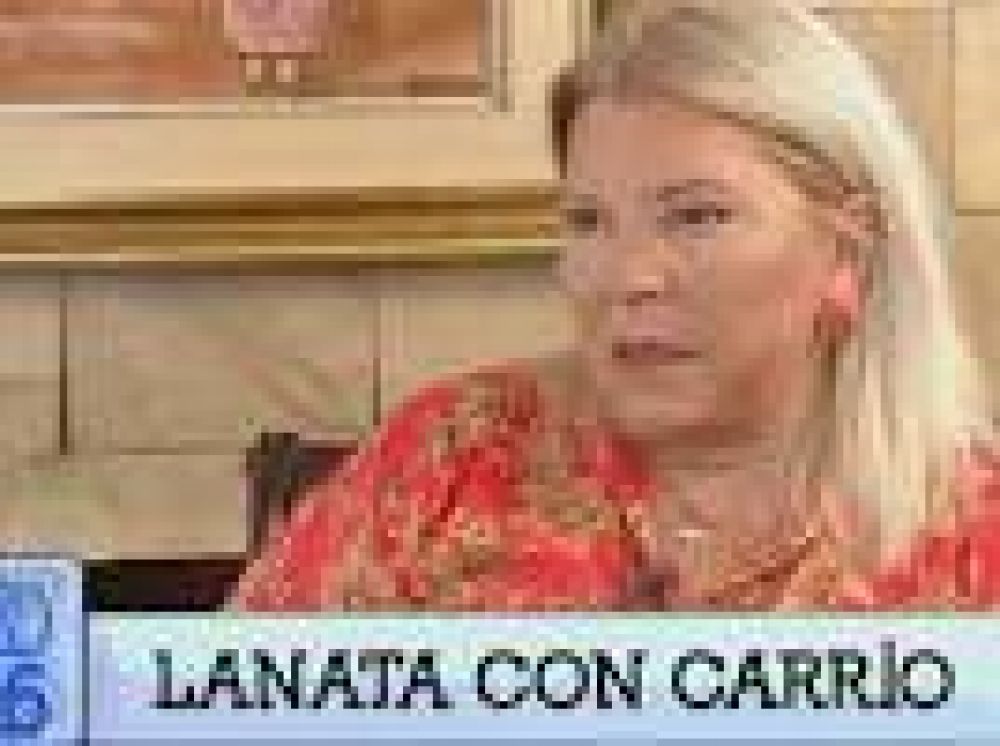 Elisa Carri con Jorge Lanata: 