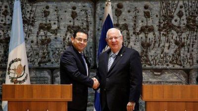 El presidente de Guatemala ya se encuentra en Israel