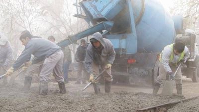 Reconstrucci�n de pavimento en el casco c�ntrico