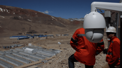 Las c�maras ya transmiten en vivo desde Veladero