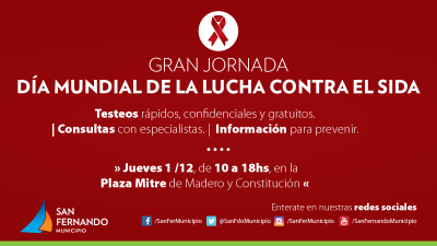San Fernando lleva la campa�a contra el SIDA a Plaza Mitre