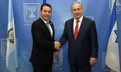 Netanyahu recibió al presidente de Guatemala