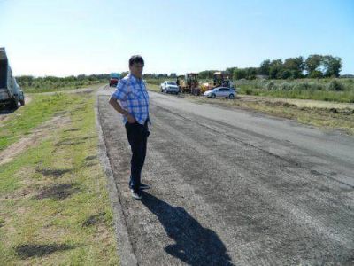 Gasparini recorri� y firm� acta de inicio de obras