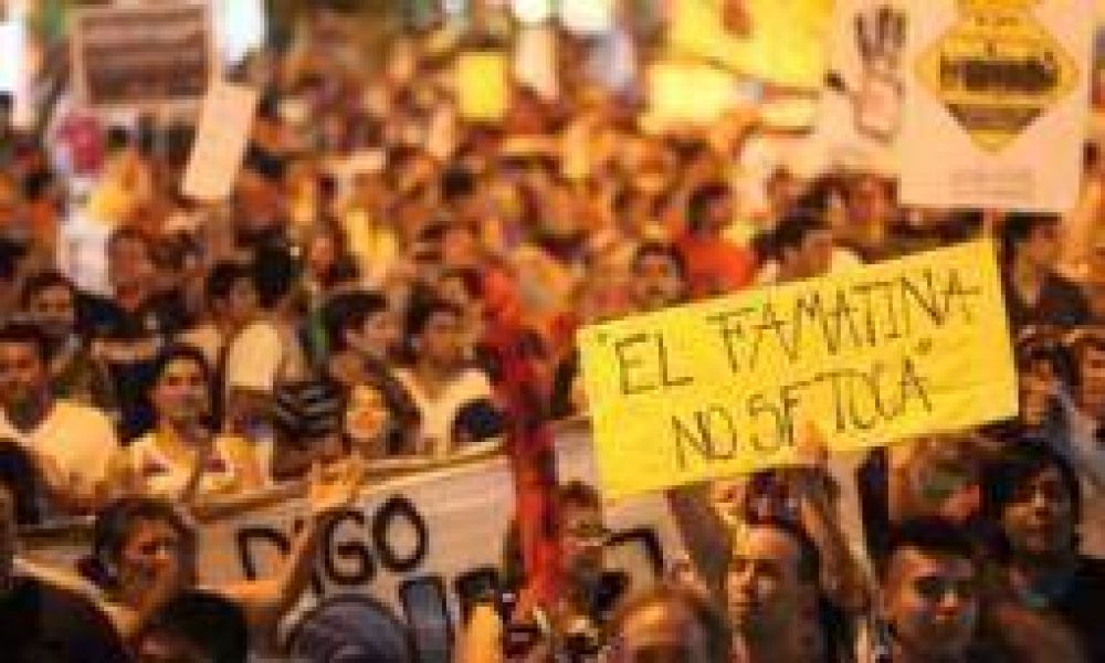 Los anti mineros vuelven a marchar a Plaza 25 de Mayo