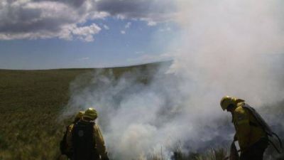 Incendio en la sierra de Ancasti