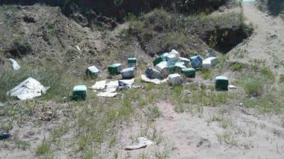 Denuncian presencia de bidones de 2,4D