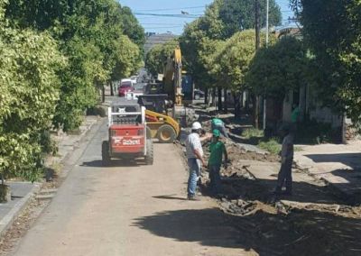Avance con las obras de desag�es pluviales y otras infraestructuras