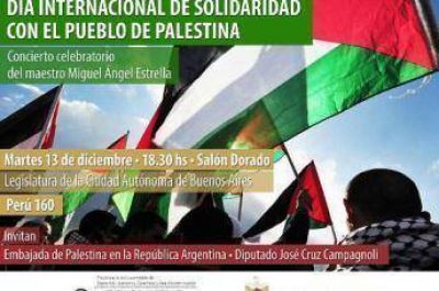 Conmemoración del Día Internacional de Solidaridad con el Pueblo Palestino en la Legislatura Porteña