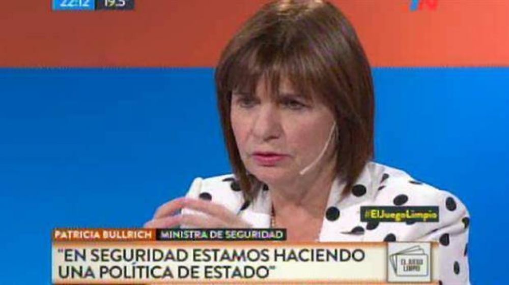 Patricia Bullrich responsabiliz al jefe de custodia de Cristina Kirchner por no hacer el trmite para viajar con armas