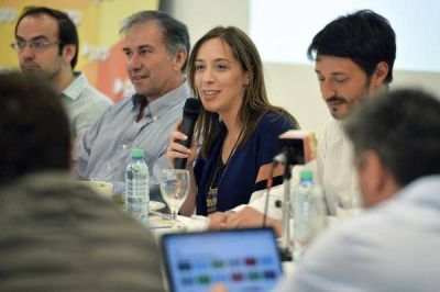 Vidal aprovech� un encuentro del PRO para apuntalar el semblante de Mauricio Macri