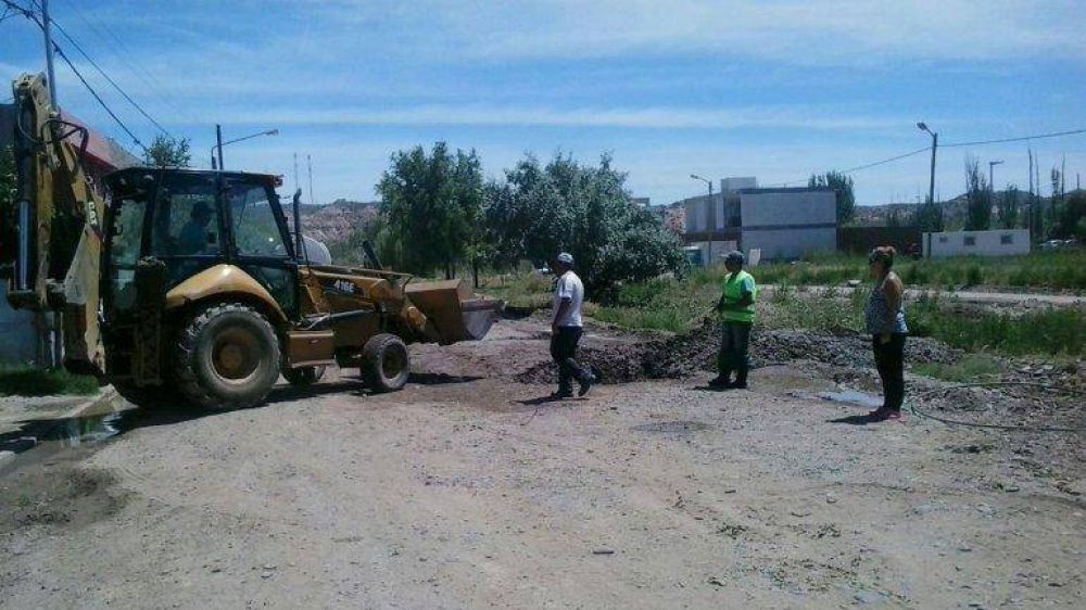 Los vecinos de Rincn de Emilio denuncian otra vez que hay derrame de lquidos cloacales