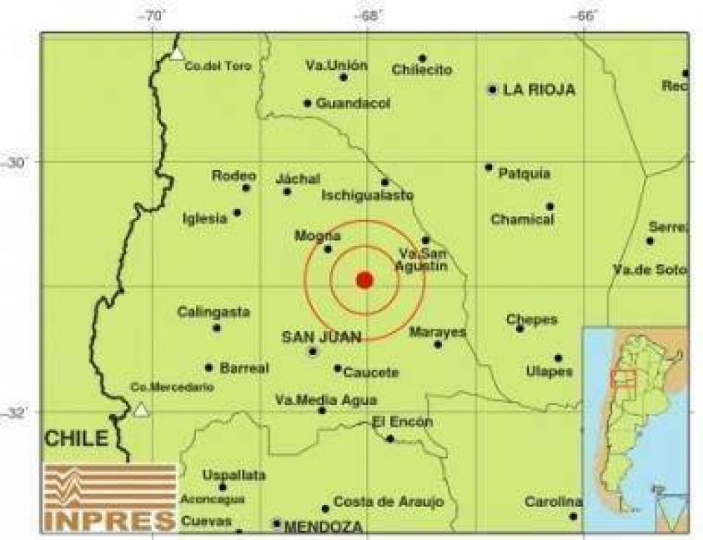 Media docena de sismos sacudieron San Juan la noche del domingo
