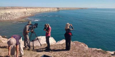 National Geographic y la BBC graban en Chubut