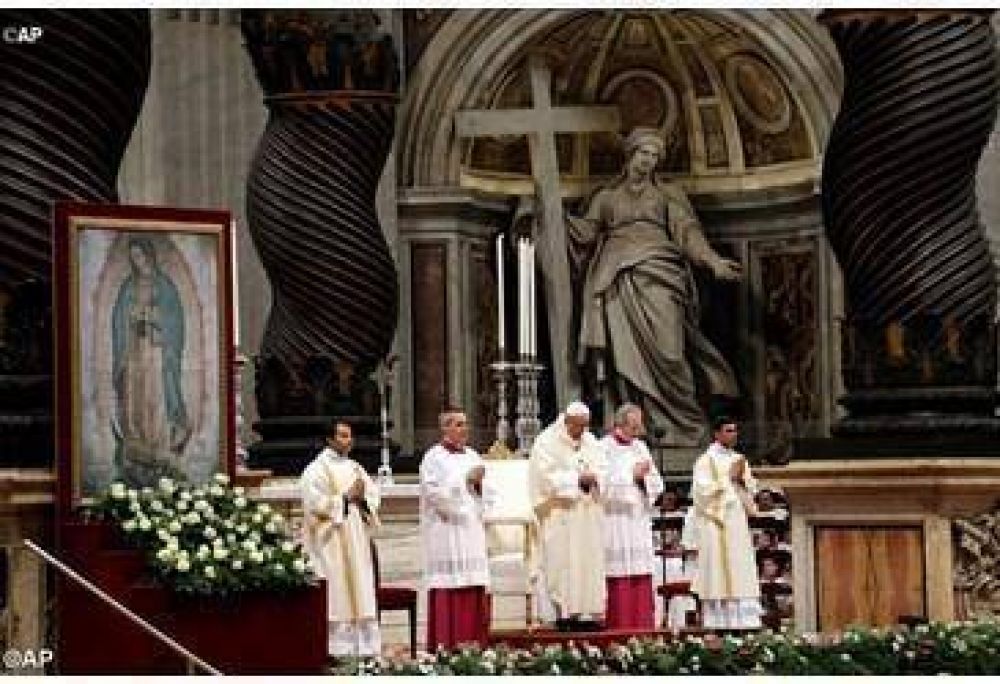 El Papa en la fiesta de la Emperatriz de Am�rica: �Con Mar�a le decimos s� a la vida y no a la indiferencia�