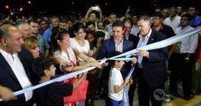 S�nchez y Manzur inauguraron juntos una obra en 