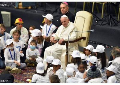 El Papa Francisco recibi� a la comunidad del Hospital Pedi�trico Bambino Ges�