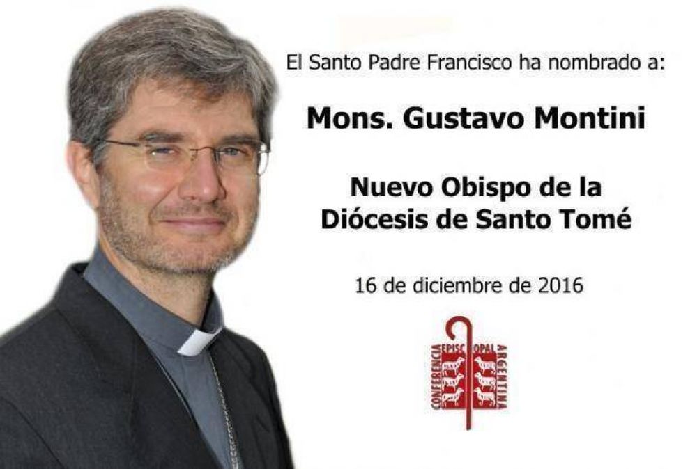 Mons. Gustavo Montini, nuevo obispo de Santo Tomé