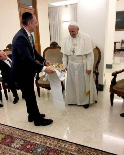 El Papa se reuni� con el Rabino Isaac Sacca