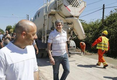 Avanza la reconstrucci�n del principal acceso a Derqui