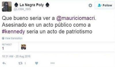 Detenido en Mar del Plata por amenazar a Mauricio Macri