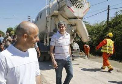 Avanza la reconstrucci�n del acceso a Derqui