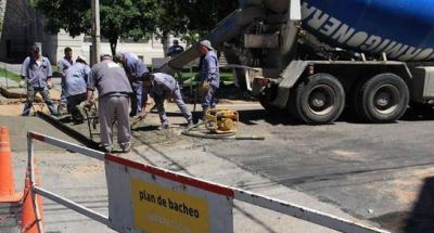 Trabajos de bacheos previsto para el martes