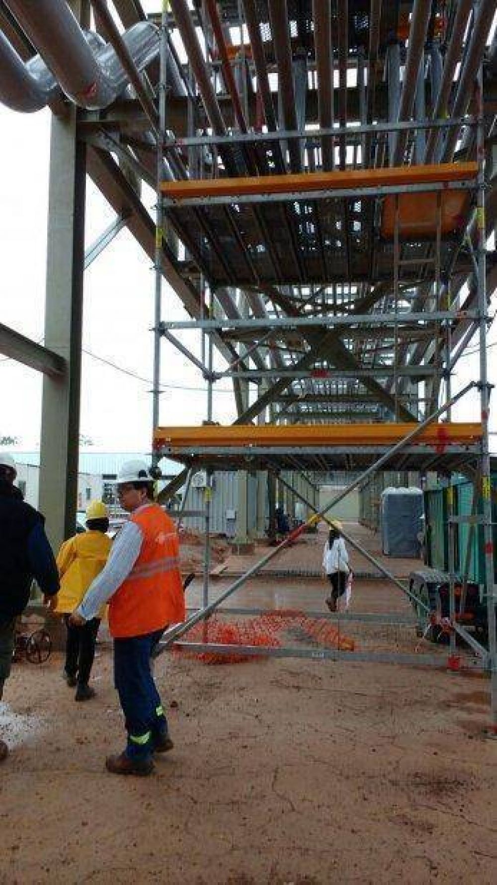 Recorrida judicial en la obra de la planta de Austin