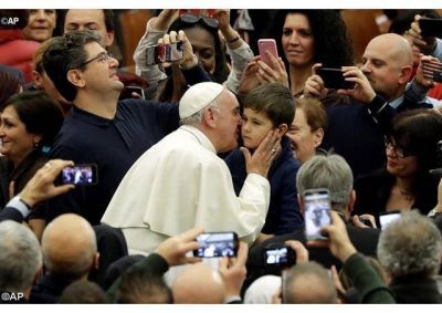 Intercambio de felicitaciones navide�as del Papa con los empleados vaticanos