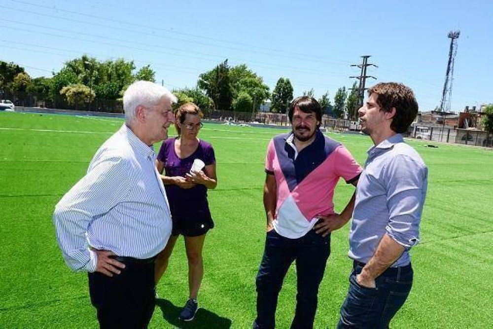Andreotti supervis� los detalles finales del nuevo Polideportivo N�7