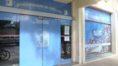 Por falta de agua potable, cerraron la Municipalidad de Cipolletti 